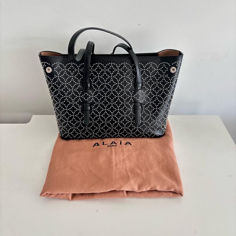 Alaia Black Studded Mini Tote Bag ❗️SOLD❗️